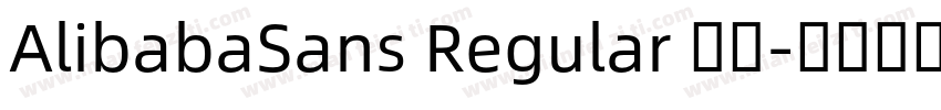 AlibabaSans Regular 常规字体转换